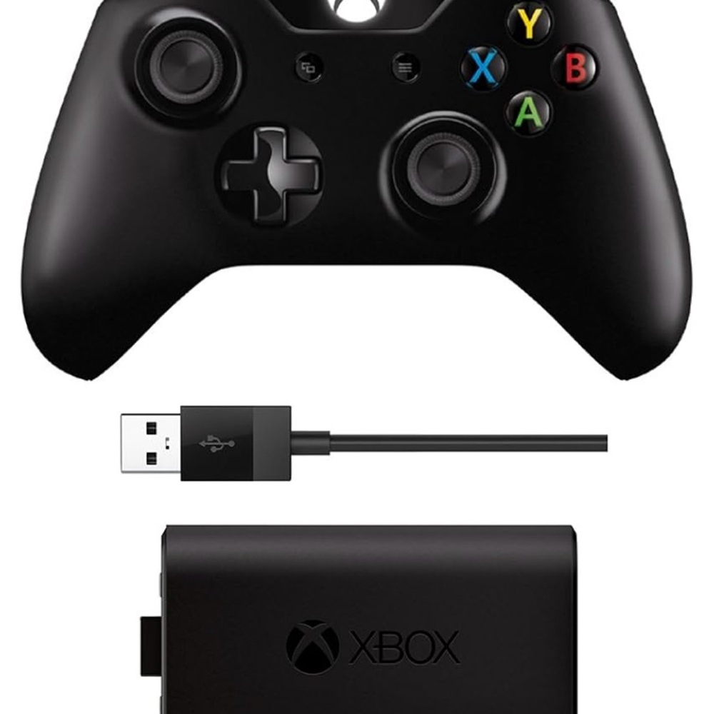 Microsoft Xbox One Controller with Play and Charge Kit - Black - Picture 2 of 6